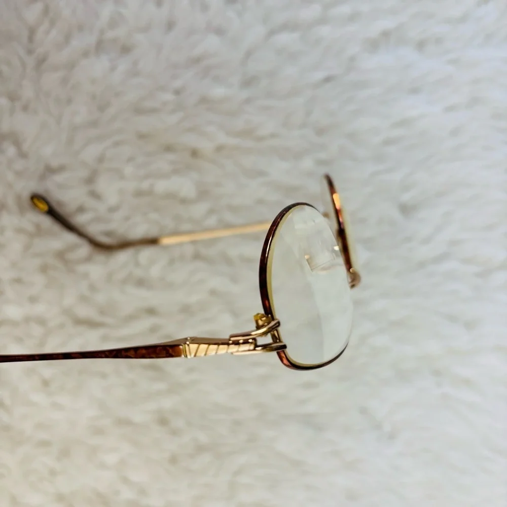 Safilo Emozioni Brown Tortoise/Gold Oval Glasses Frame Only